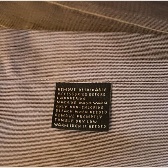 LAUREN RALPH LAUREN Sz 16 34/35 Mens Large Blue White Button Shirt Classic Fit - Picture 8 of 8